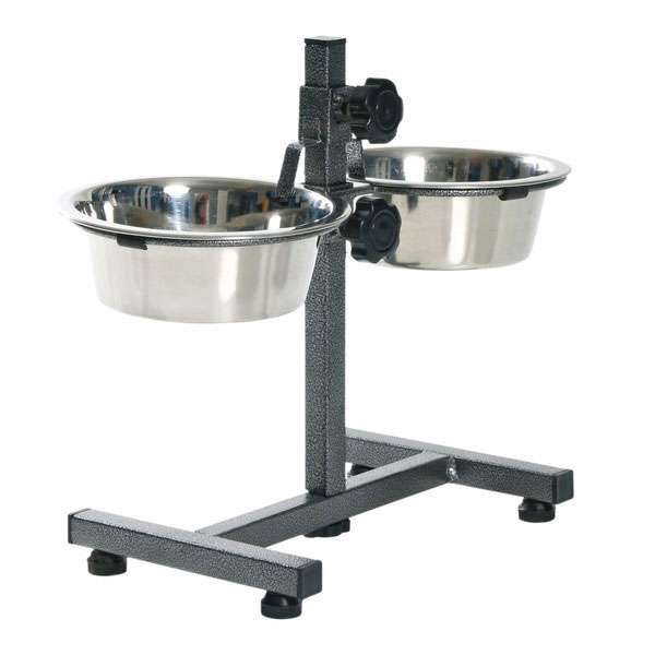 Trixie Hundebar mit Edelstahlnäpfen - 2 x 2,8 l 