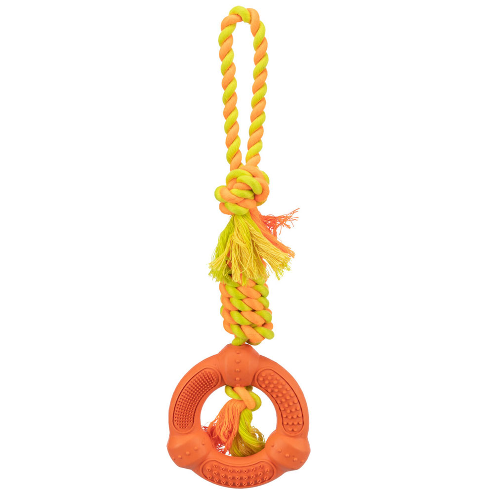 Trixie Spieltau mit Naturgummi-Ring 