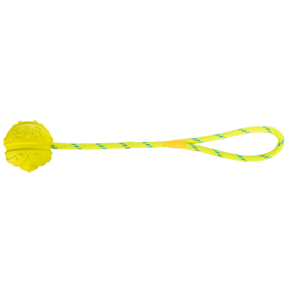 Trixie Naturgummiball am Band, schwimmend - 7 cm 