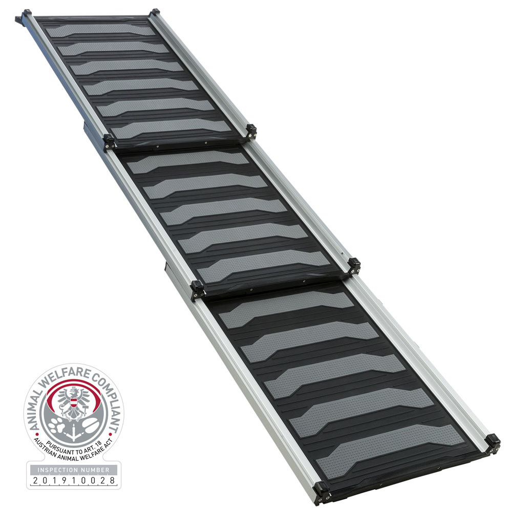 Trixie 3-fach Teleskop-Rampe, Aluminium/TPR 