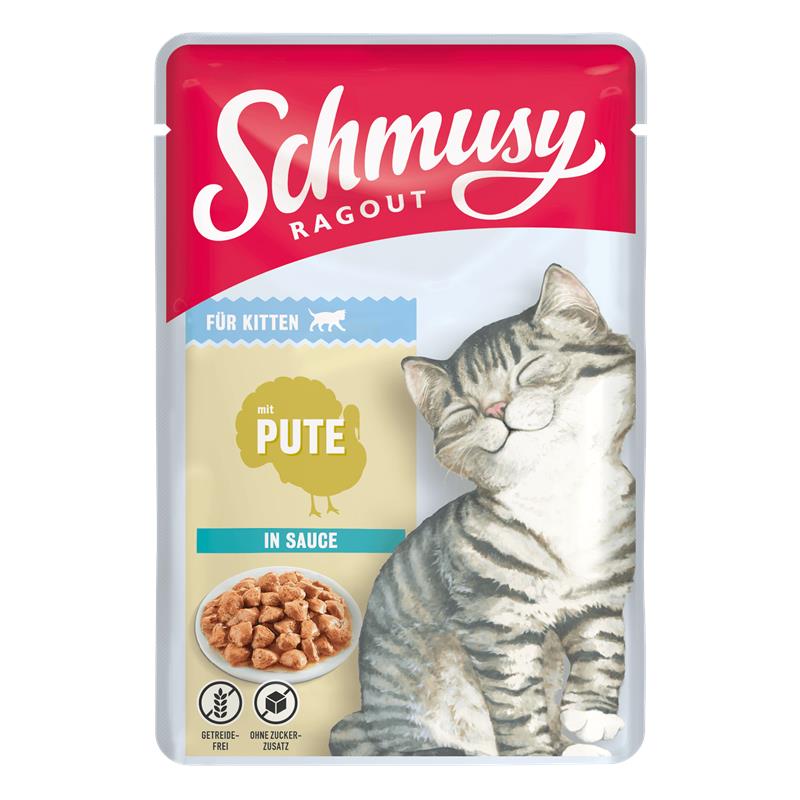 Schmusy Ragout Kitten mit Pute in Sauce 100g 