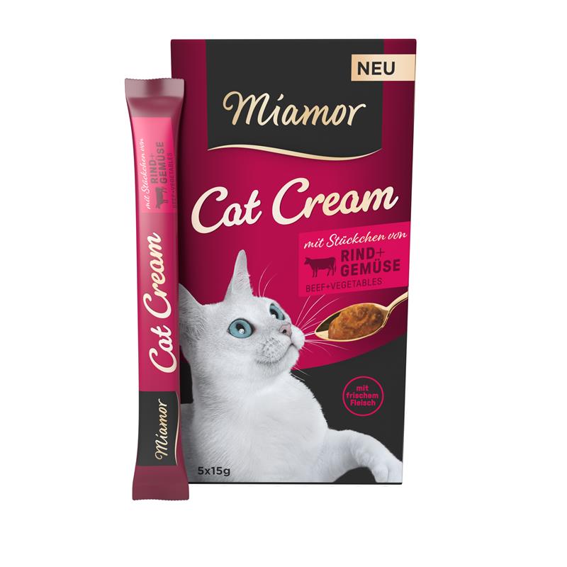 Miamor Cream Rind & Gemüse 5x15g 