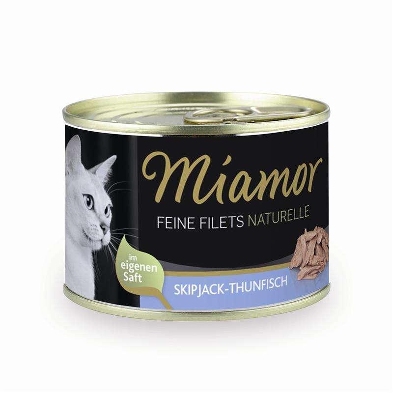 Miamor Feine Filets Naturelle Skipjack-Thunfisch 156g Dose 