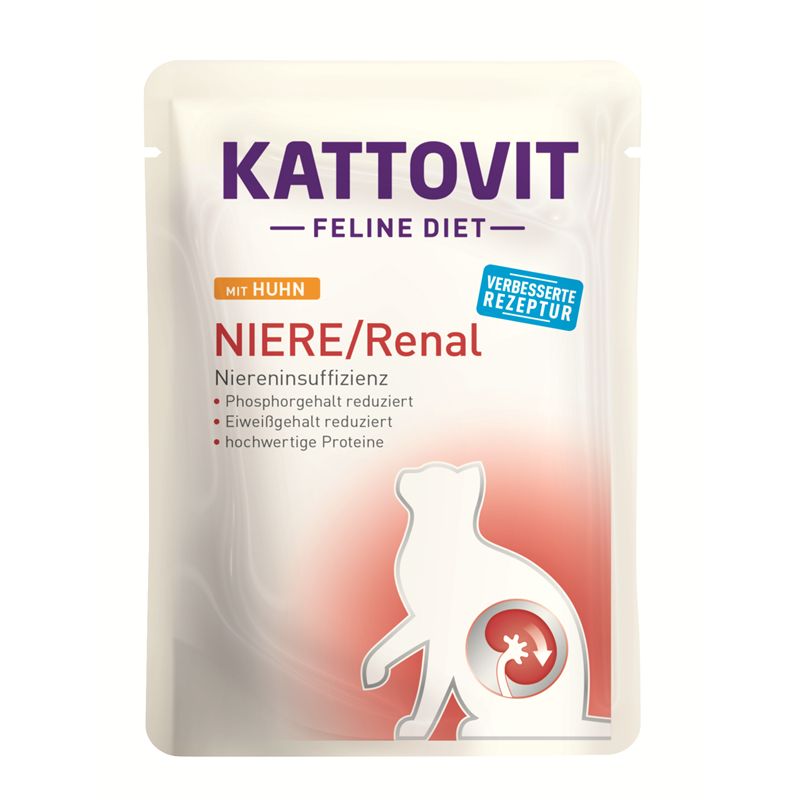 Kattovit PB Feline Diet Niere/Renal Huhn 85g 