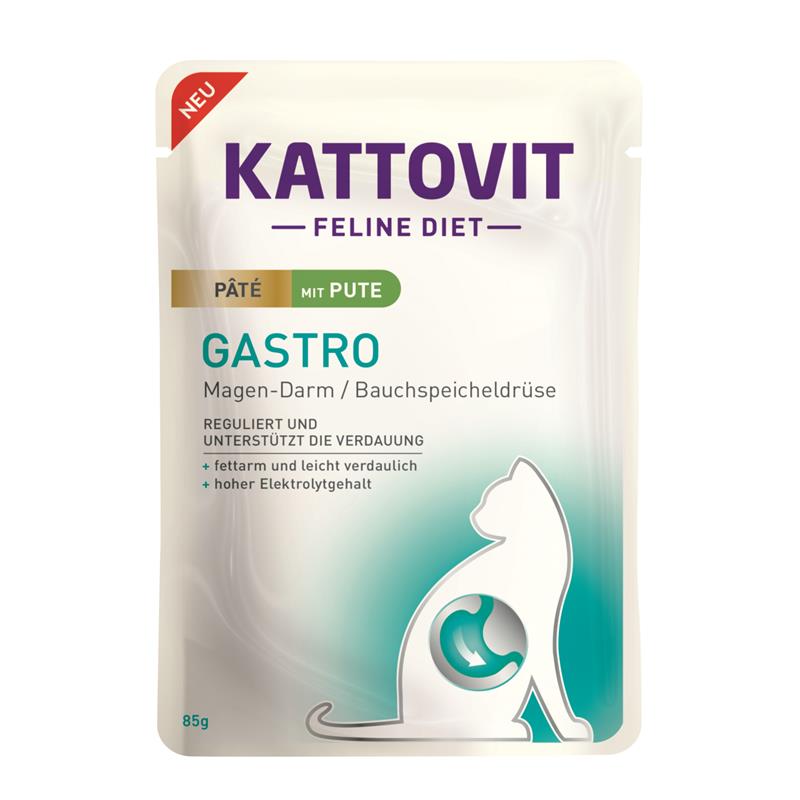 Kattovit PB Feline Gastro Paté mit Pute 85g 