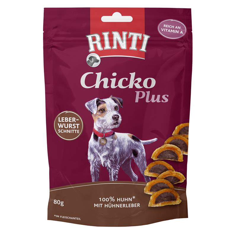 Rinti Chicko Plus Leberwurstschnitte 80 g 