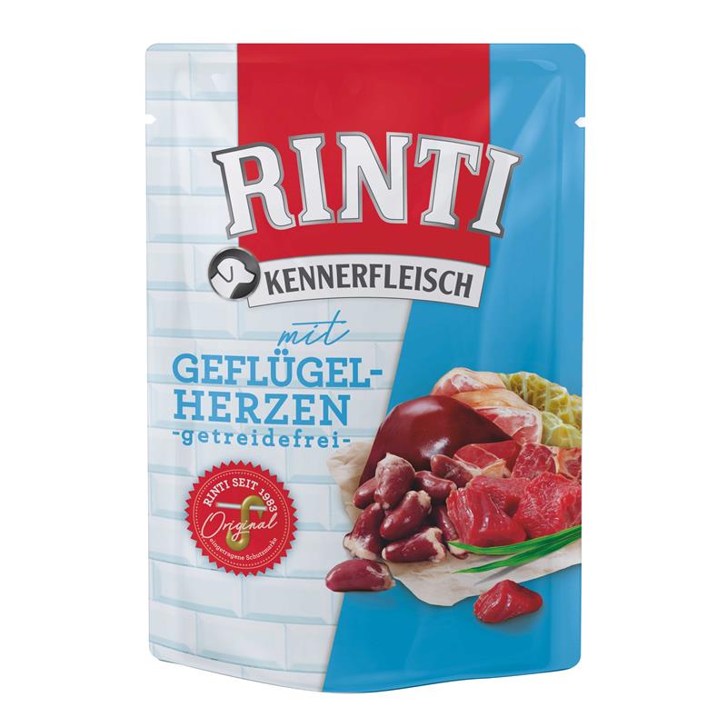 Rinti PB Kennerfleisch Geflügelherzen 400g 