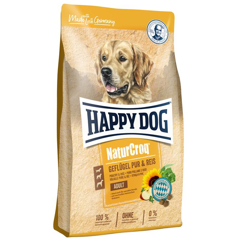 Happy Dog NaturCroq Geflügel pur & Reis 