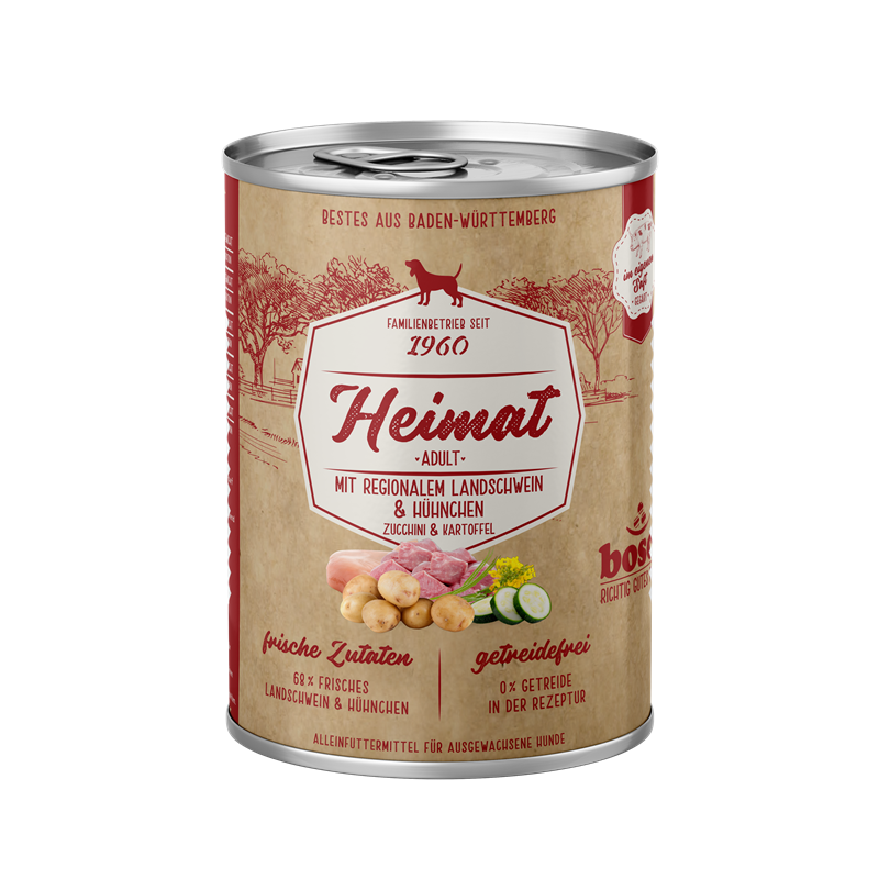Bosch Heimat Dose Adult Landschwein 400g 