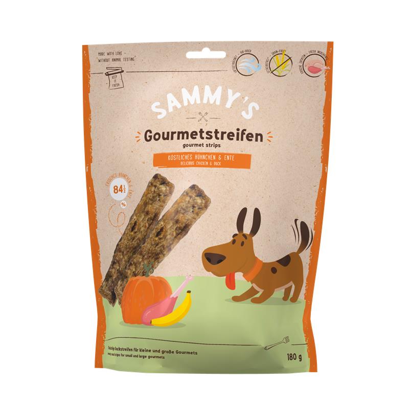 Bosch Sammys Gourmetstreifen Hühnchen & Ente 180g 