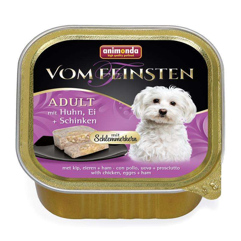 Animonda Dog Vom Feinsten Schlemmerkern mit Huhn, Ei & Schinken 150g 