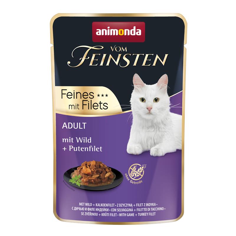 Animonda vom Feinsten Cat Adult Wild & Putenfilet 85g 