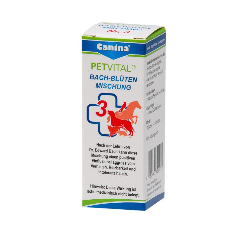 Canina Pharma Petvital Bachblüten Nr. 3 - Aggression 10g 