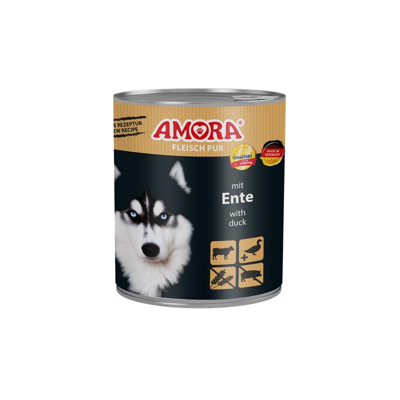 AMORA Dog Fleisch Pur Ente 800g 