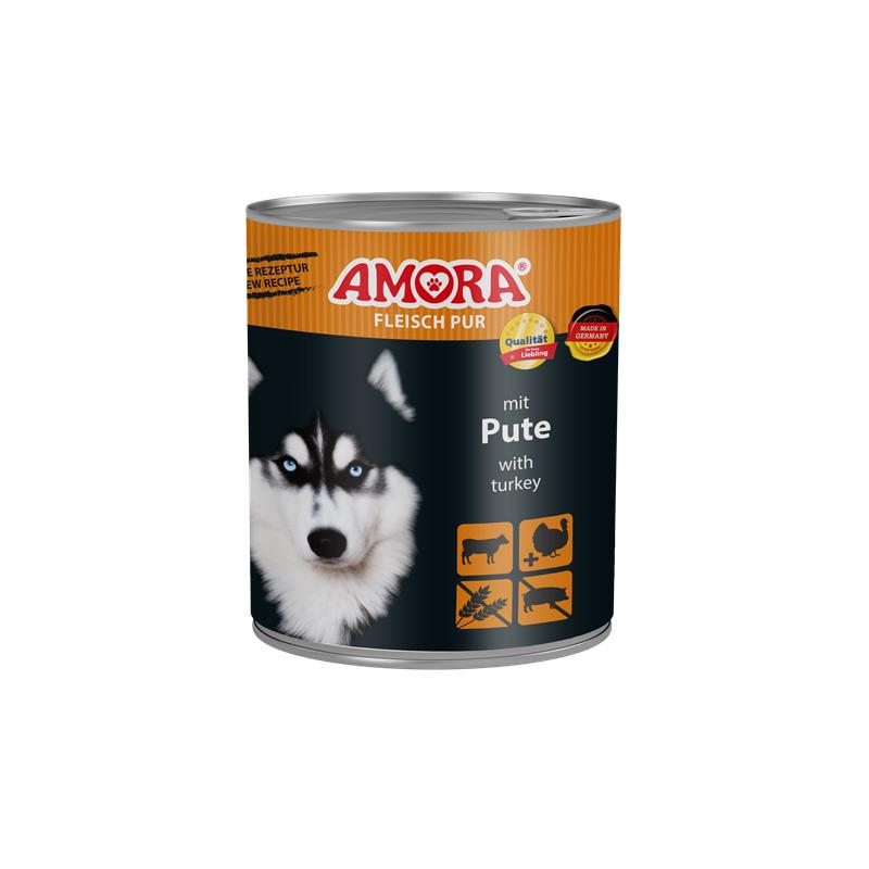AMORA Dog Fleisch Pur Pute 800g 