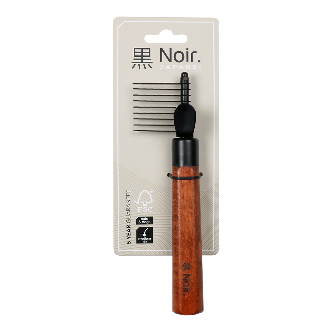 EBI Noir Japandi Entfilzungskamm S - 18 x 4,5 x 2,5cm