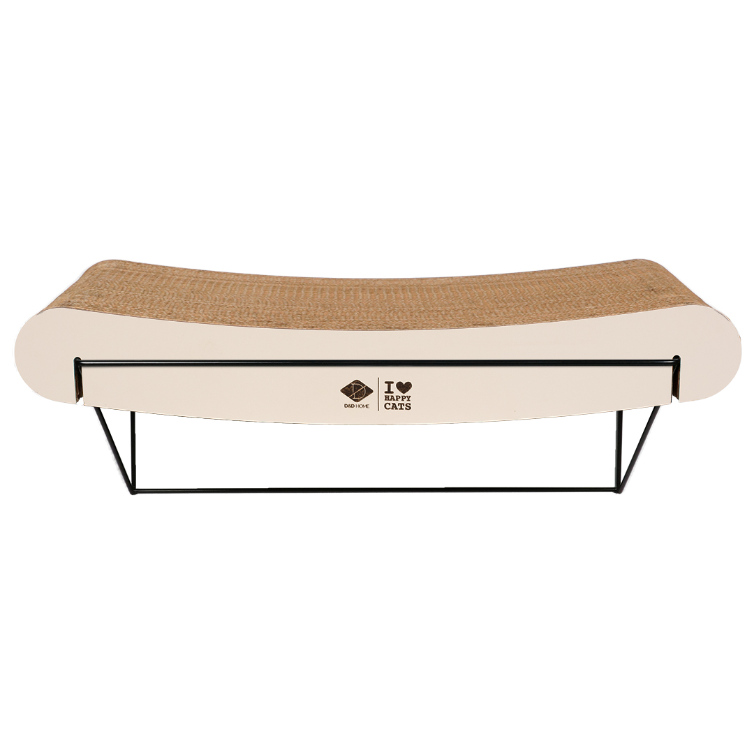 D&D gebogenes Wandregal aus Pappe David - braun/beige 