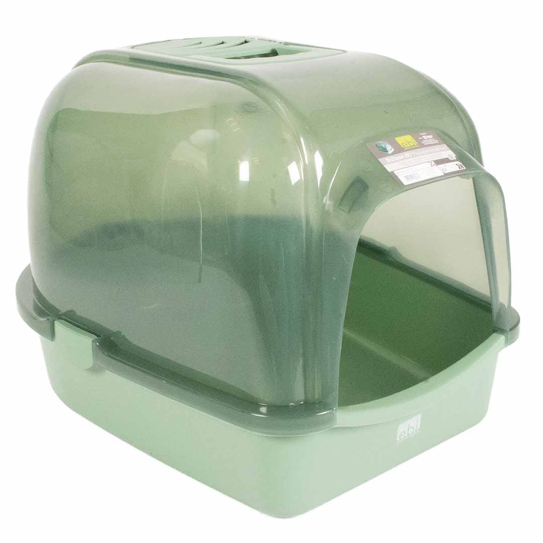 EBI Katzentoilette Eclipse M - transparent/grün 
