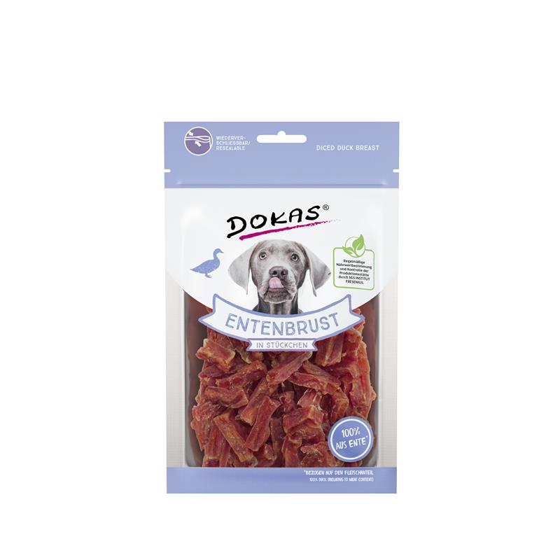 Dokas Dog Snack Entenbrust in Stückchen 70g 