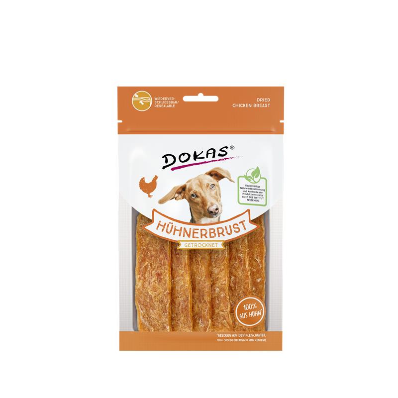 Dokas Dog Snack Hühnerbrust getrocknet 70 g 