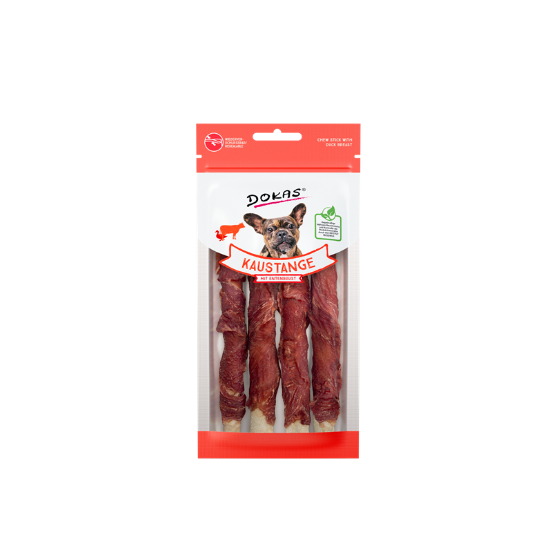 Dokas Dog Snack Kaustange mit Entenbrust 50g 