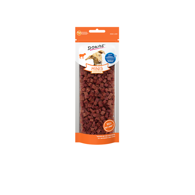 Dokas Dog Snack Minis Lammfleisch 70g 