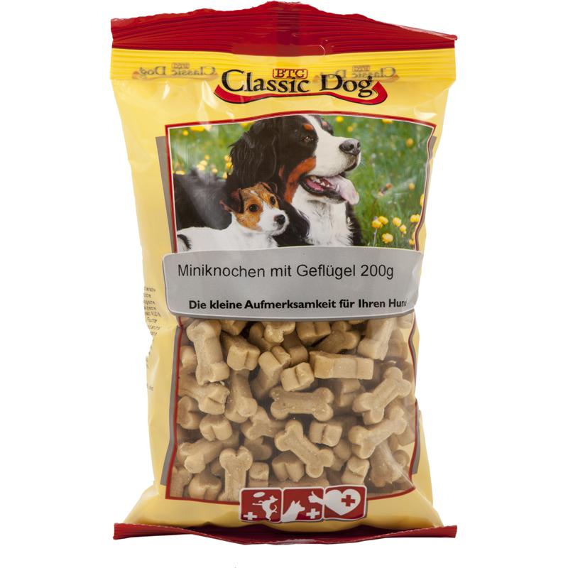 Classic Dog Snack Miniknochen mit Geflügel 200g 
