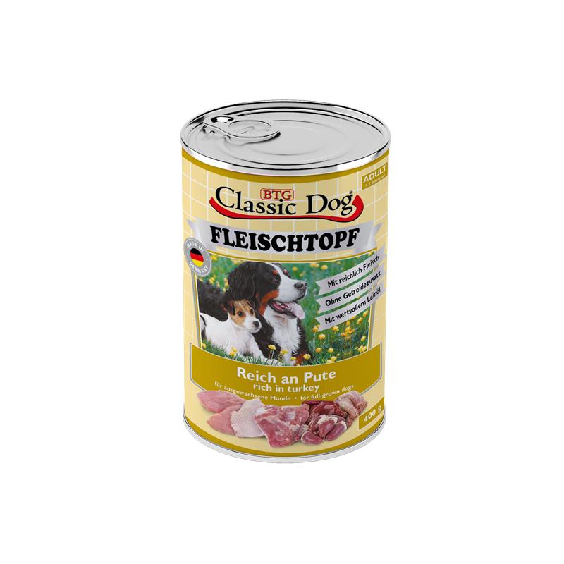 Classic Dog Fleischtopf Pute 400g 