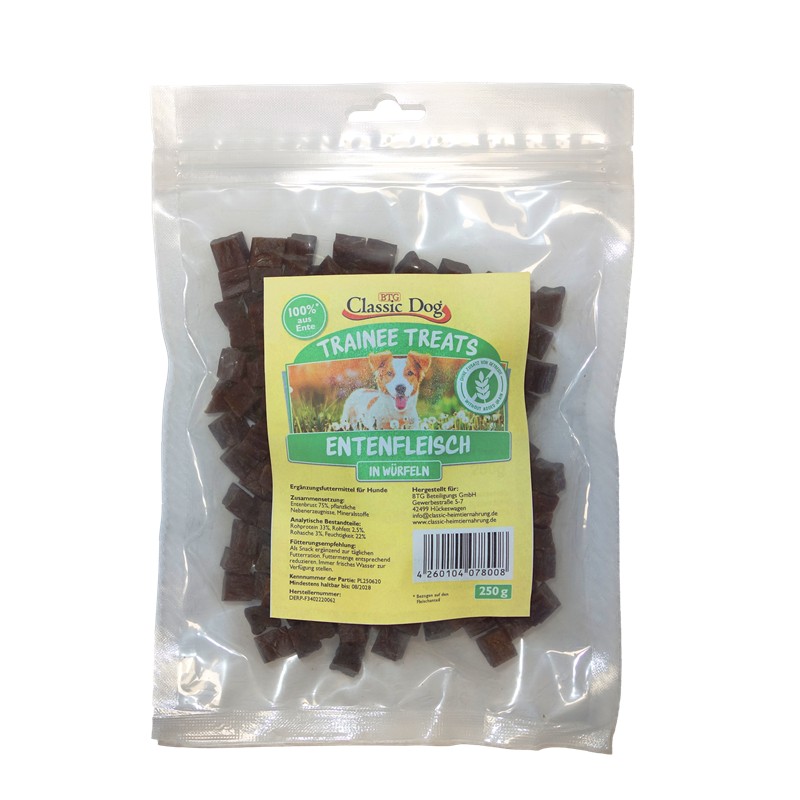 Classic Dog Trainee Treats Entenfleischwürfel 