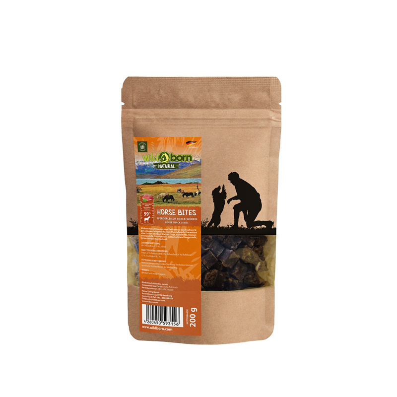 Wildborn Natural Horse Bites Hundesnack 200g 