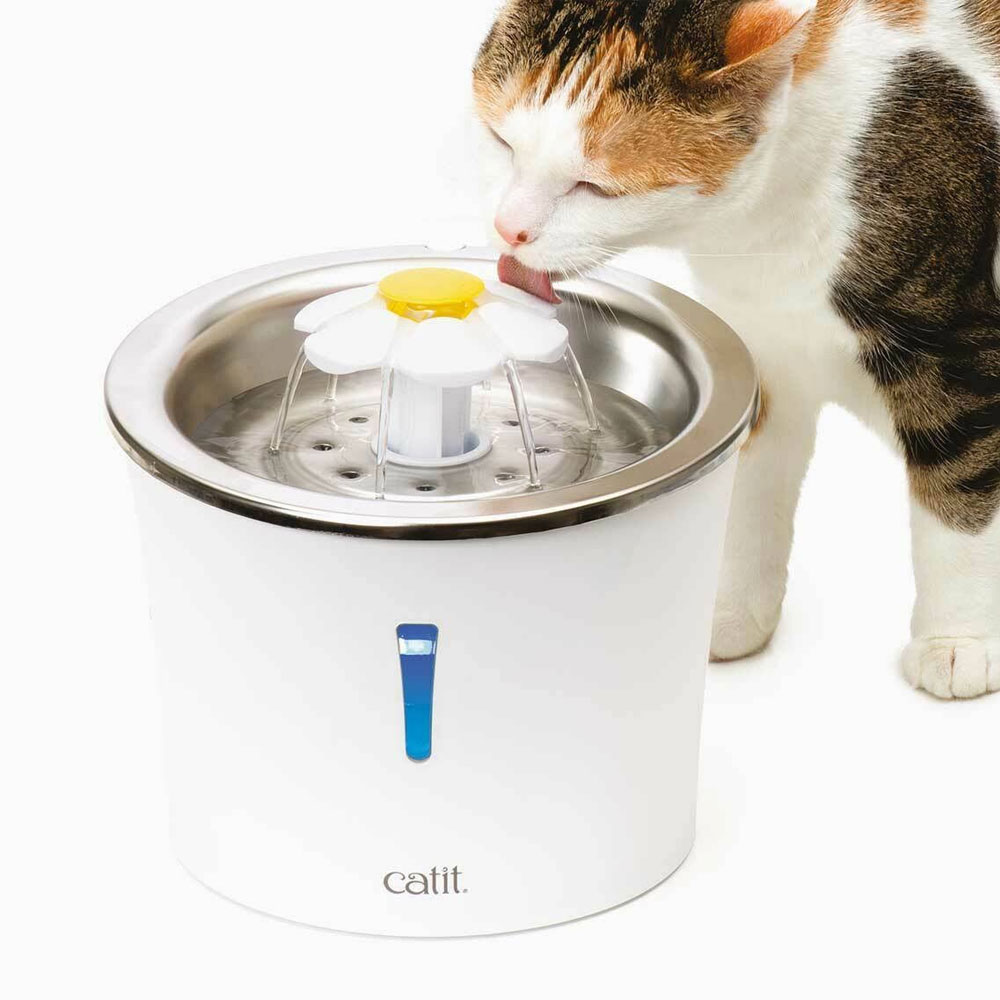 Catit Blumentrinkbrunnen mit Edelstahleinsatz 