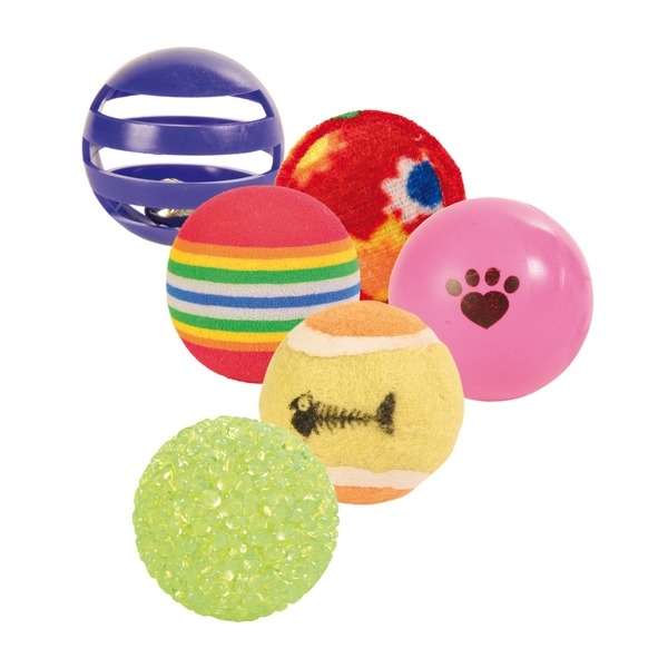 Trixie 6er Set Spielbälle 