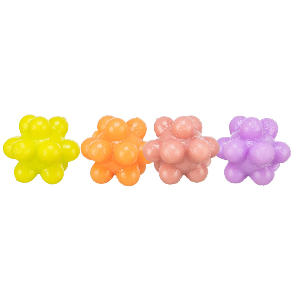 Trixie 4 Noppenbälle aus Gummi - 3 cm 