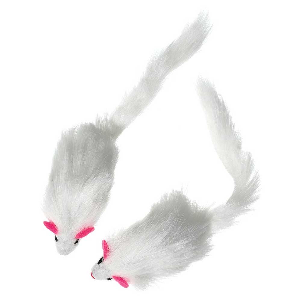 Karlie Flamingo Plüschmäuse mit Rassel - 2 Stück 