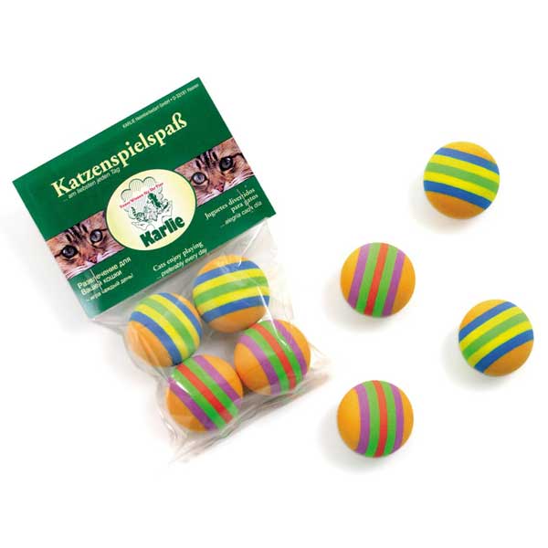 Karlie Rainbow Softbälle - 4 Stück 