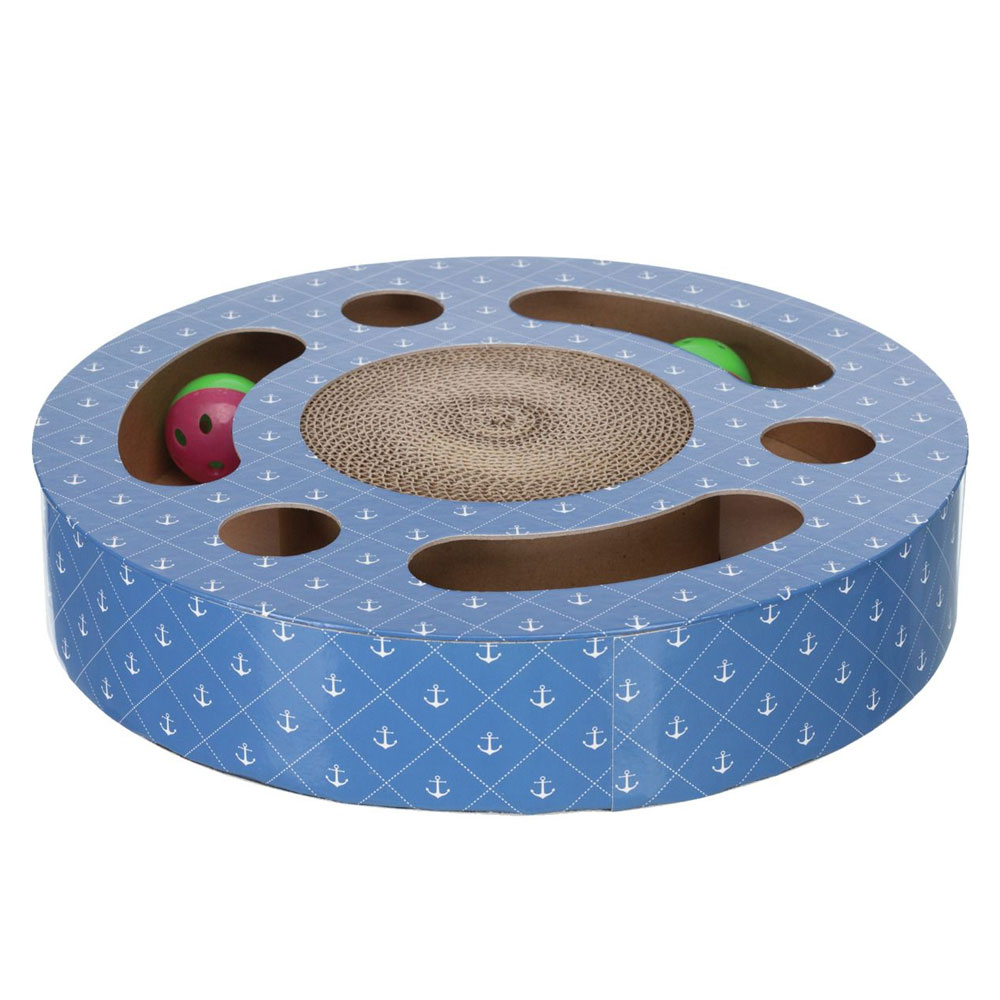 Trixie Kratztrommel aus Pappe mit Spielbällen 