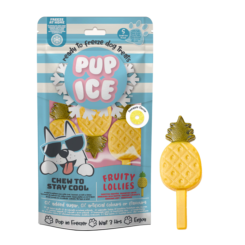 Pup Ice Fruity Lollies Pineapple S - 3 Stück 