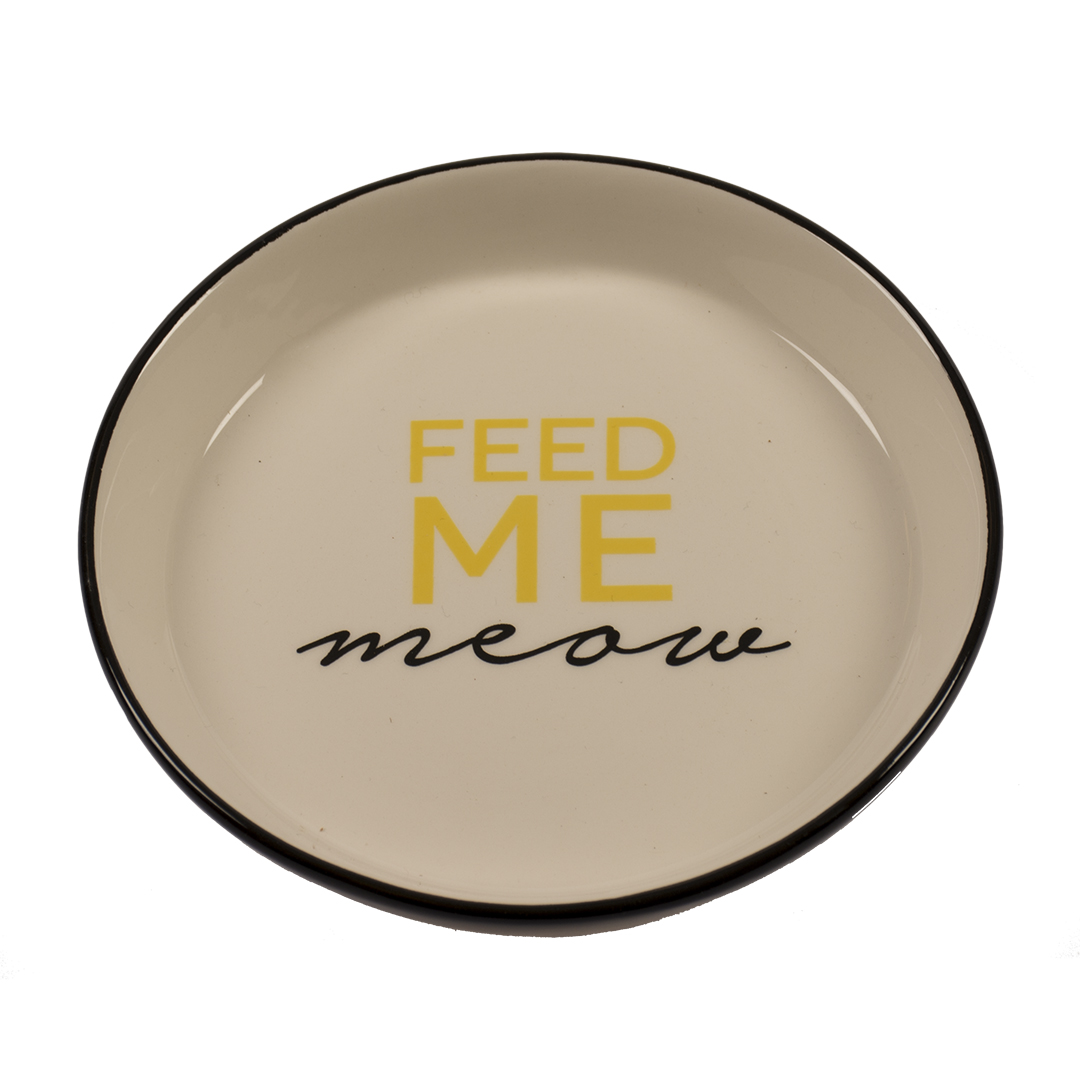 Duvoplus Katzennapf Stone Feed Me Meow 