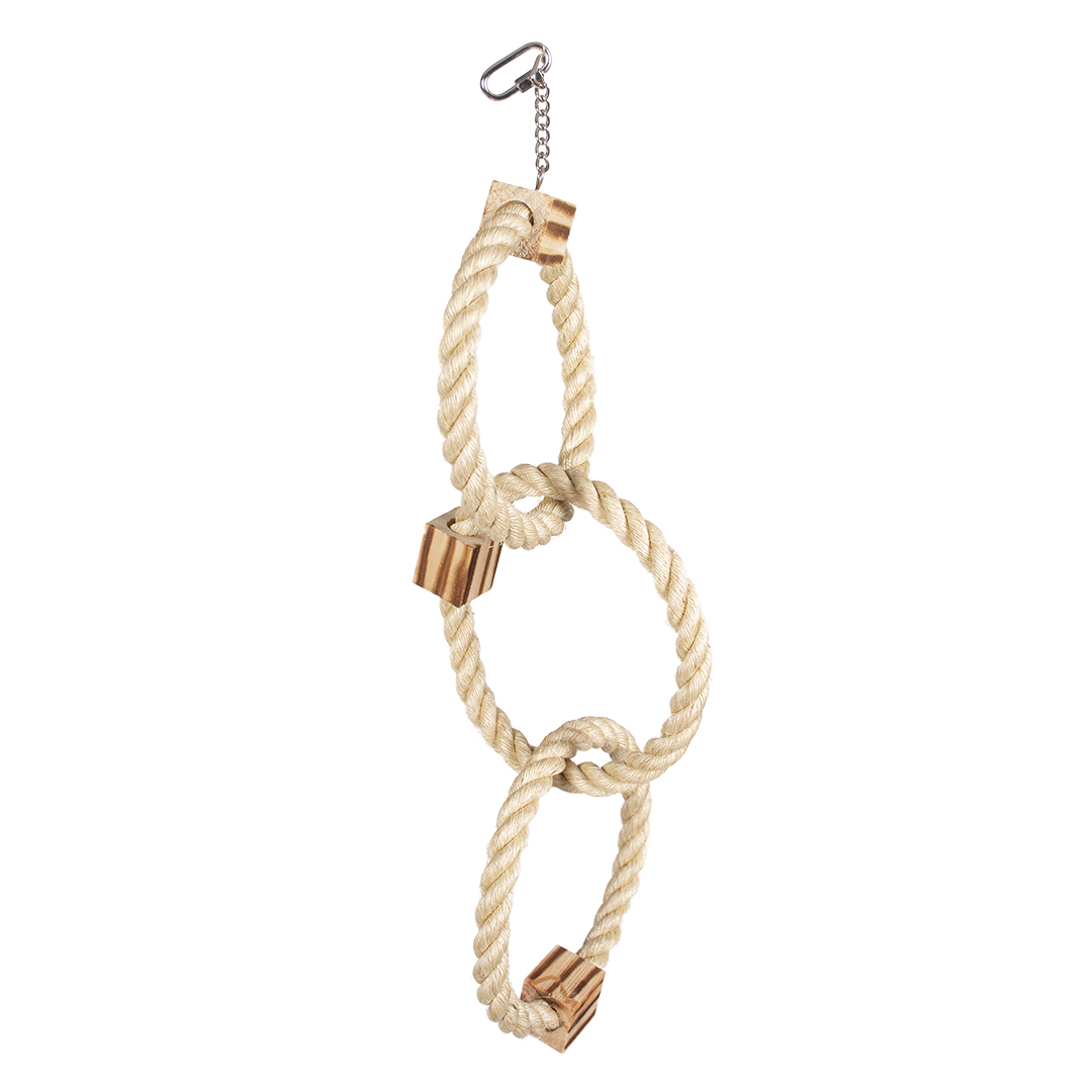 Duvoplus Triple Sisal-Ring mit Holzklötzen 
