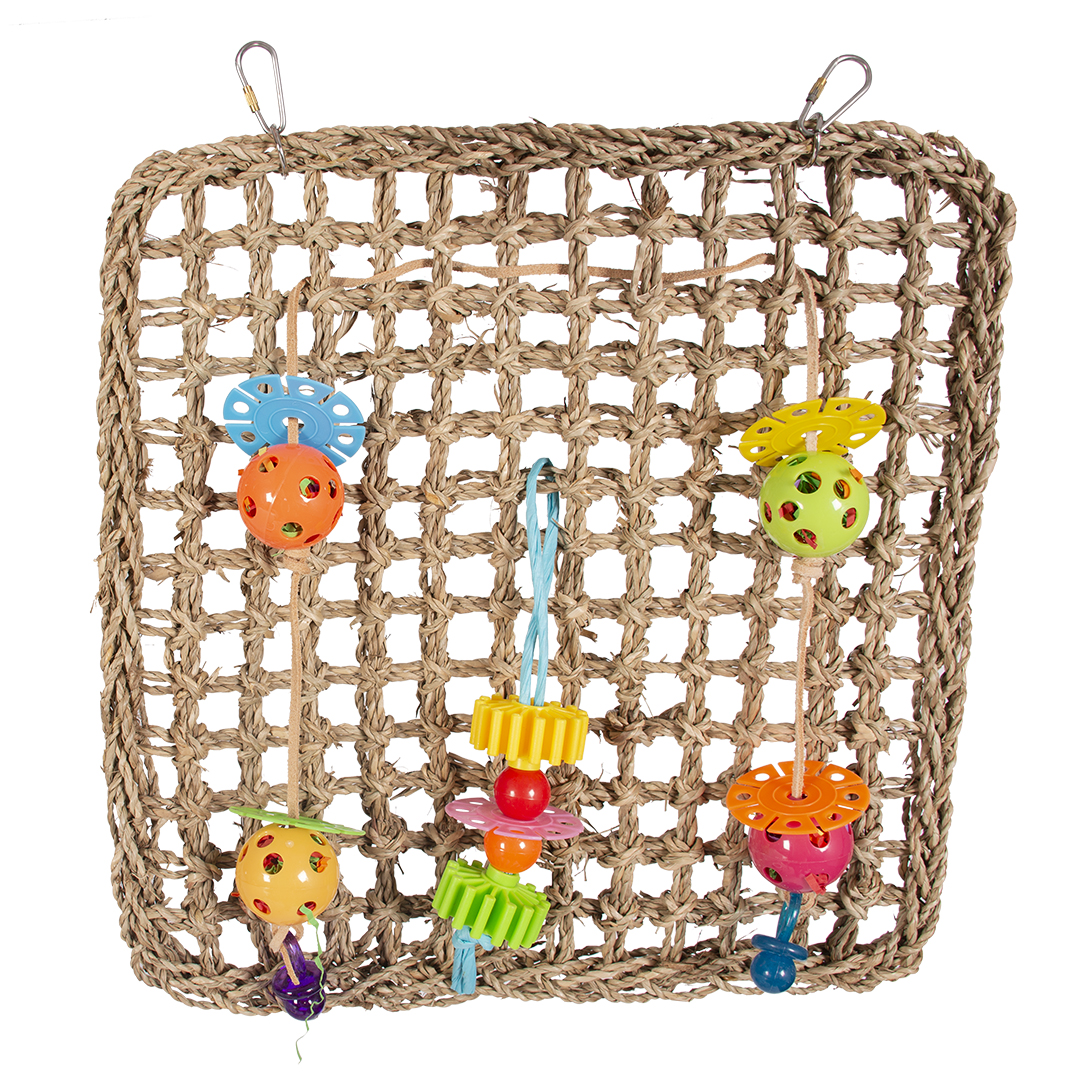 Duvoplus Kletternetz mit Spielzeug 