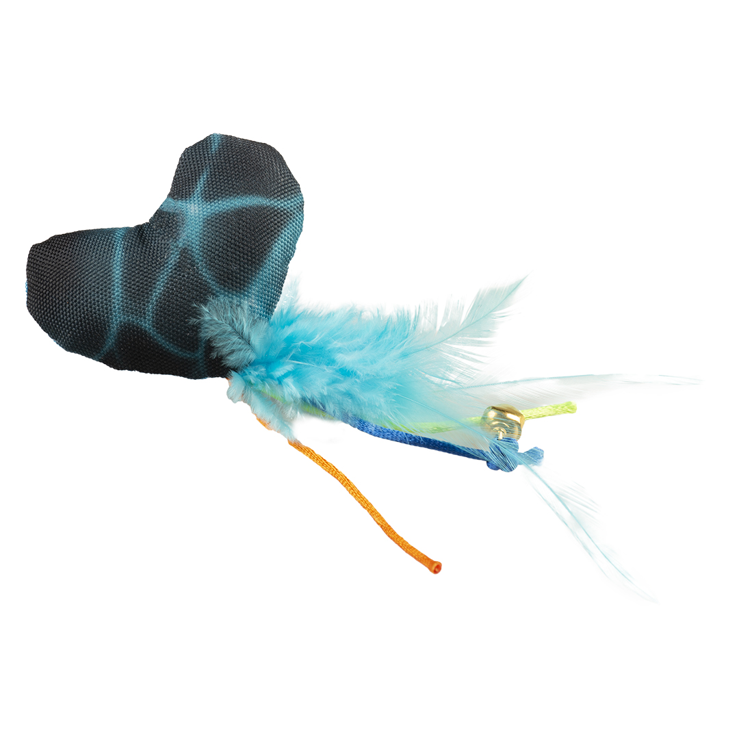 Duvoplus Cat Toy Flash Herz mit Federn 