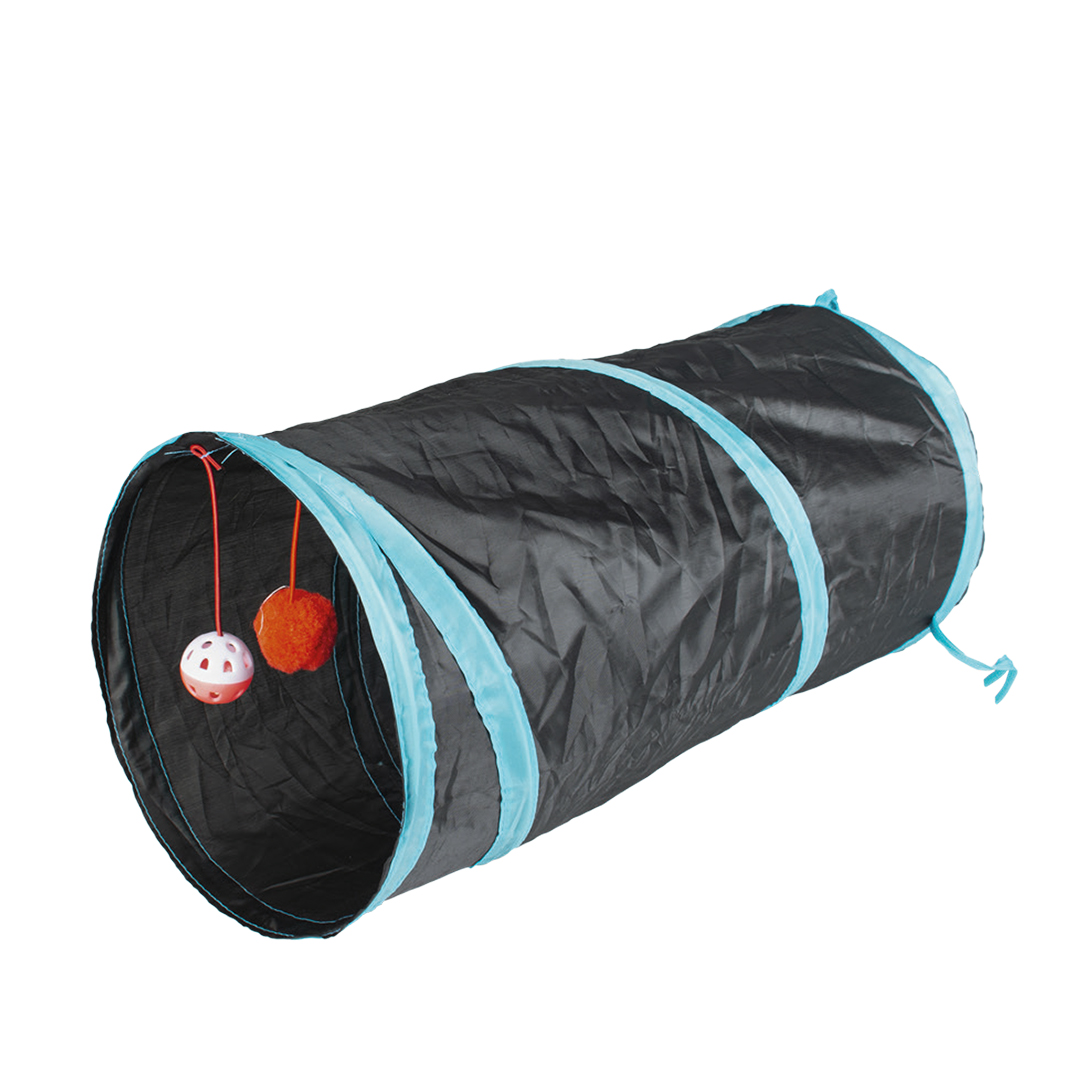 Duvoplus Spieltunnel blau/schwarz - 50 x 25cm 