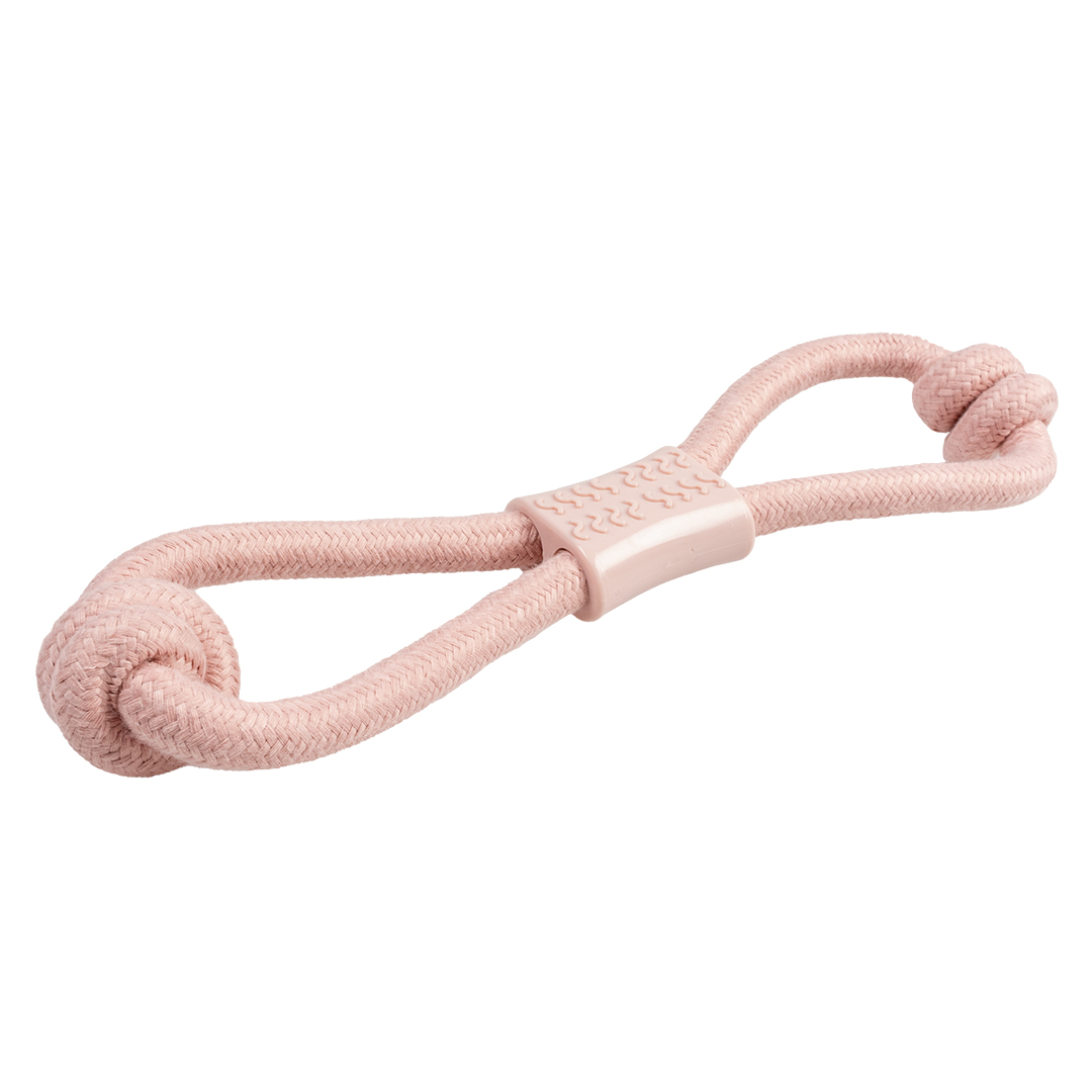 Duvoplus Seil 8-Zugring mit Knoten & Gummi - Rosa 