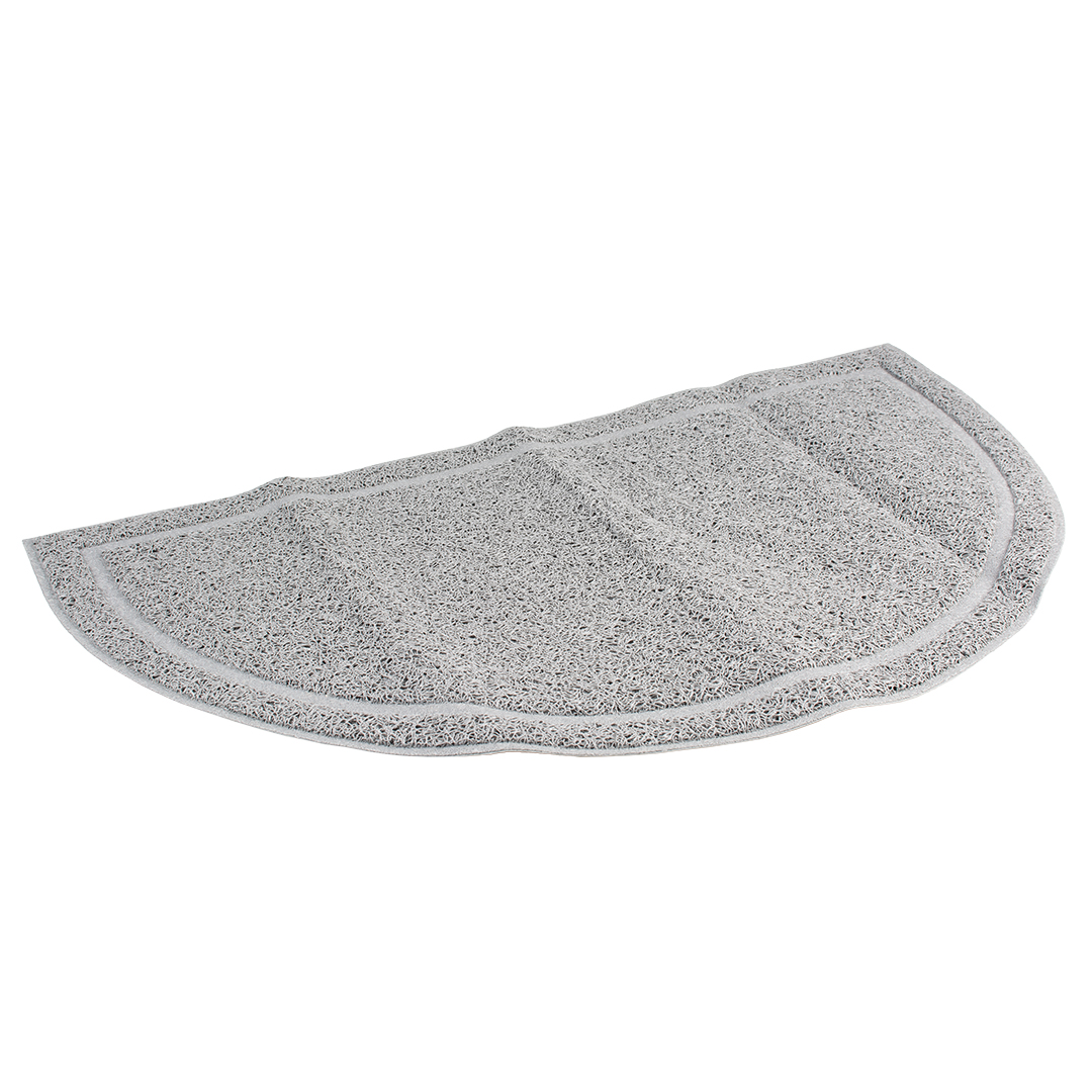 Duvoplus Toiletten-Vorleger halbrund - grau 
