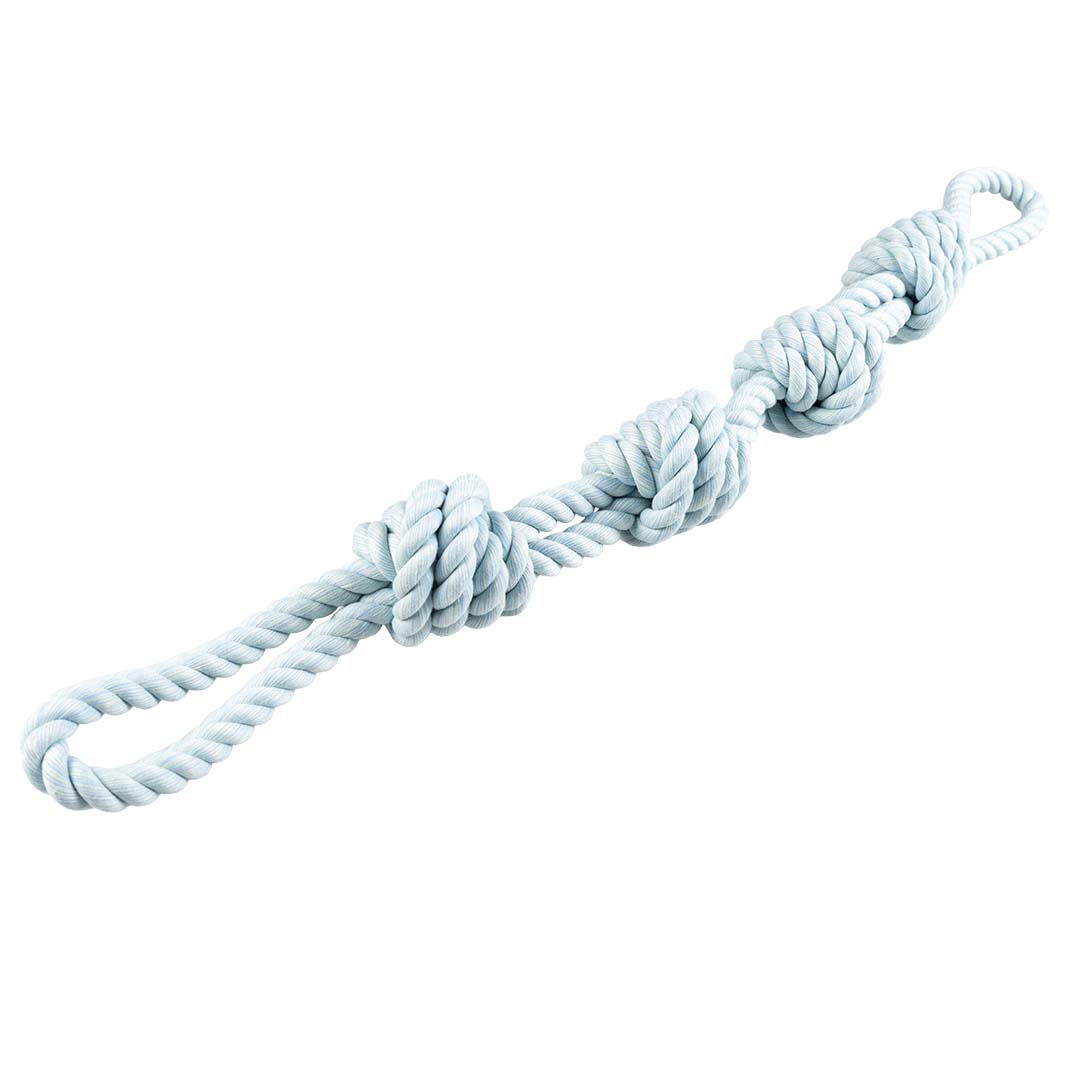 Duvoplus Flossy Doppelseil 4 Knoten - blau 