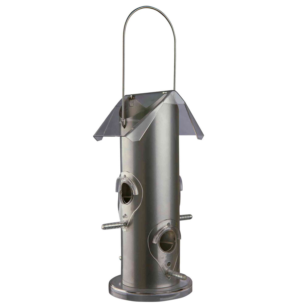 Trixie Außen-Futtersäule 800ml - silber 