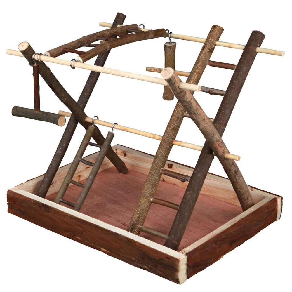 Trixie Vogelspielplatz aus Naturholz - 35 x 27 x 30 cm 