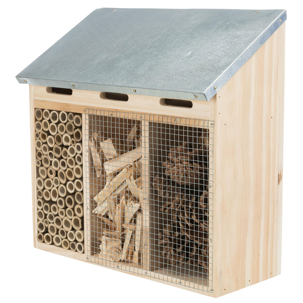 Trixie dreigeteiltes Insektenhotel - 30 × 30 × 14 cm 