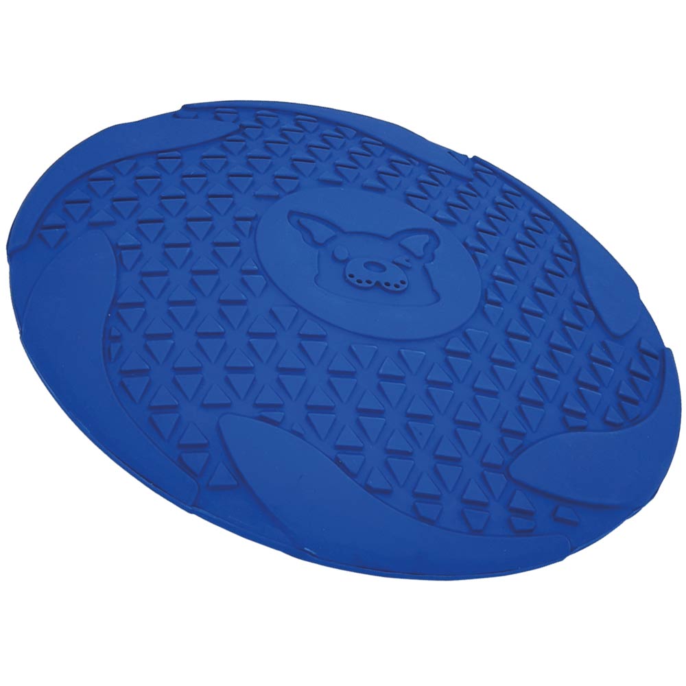 Nobby Vollgummi Frisbee blau - 23cm 