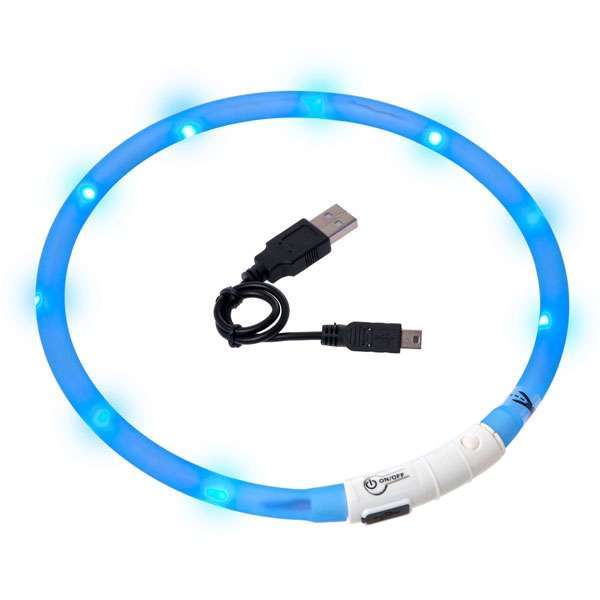 Karlie Visio Light LED-Leuchtschlauch mit USB - Blau 